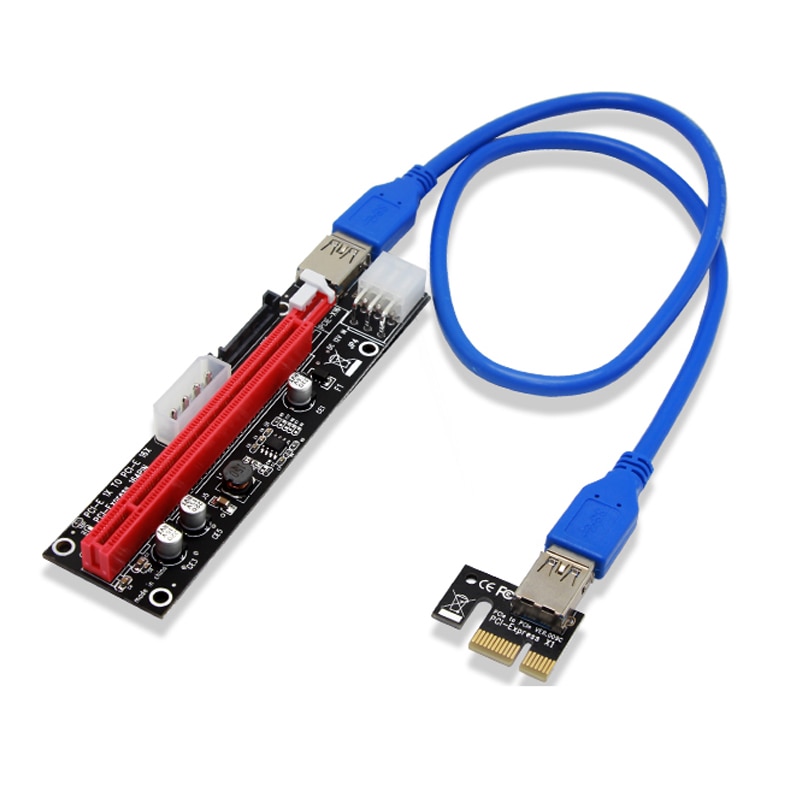 4pin-6pin-SATA-Power-PCI-Express-16X-Slot-Riser-Card-USB-3-0-PCI-E-PCI